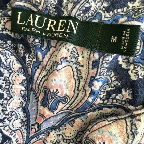 Lauren Ralph Lauren Dress Midi Tank Size M Floral Print Summer Dress - Picture 9 of 10